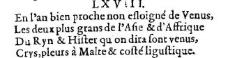 Nostradamus - Benoist Rigaud 1568