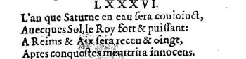 Nostradamus - Benoist Rigaud 1568