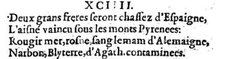 Nostradamus - Benoist Rigaud 1568