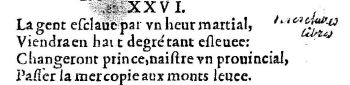 Nostradamus - Benoist Rigaud 1568