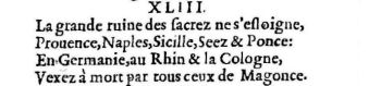 Nostradamus - Benoist Rigaud 1568