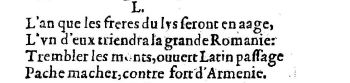 Nostradamus - Benoist Rigaud 1568