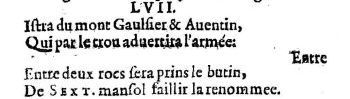 Nostradamus - Benoist Rigaud 1568