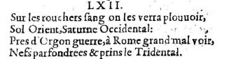 Nostradamus - Benoist Rigaud 1568