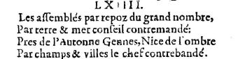 Nostradamus - Benoist Rigaud 1568