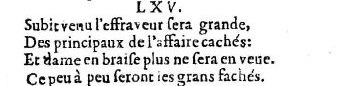 Nostradamus - Benoist Rigaud 1568