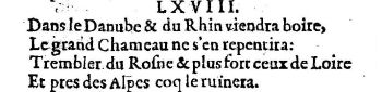 Nostradamus - Benoist Rigaud 1568