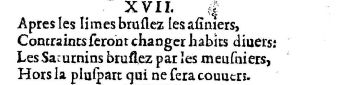 Nostradamus - Benoist Rigaud 1568