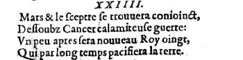 Nostradamus - Benoist Rigaud 1568