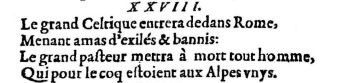 Nostradamus - Benoist Rigaud 1568