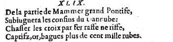 Nostradamus - Benoist Rigaud 1568