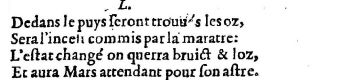 Nostradamus - Benoist Rigaud 1568