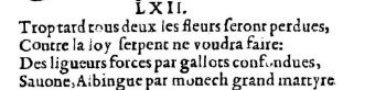 Nostradamus - Benoist Rigaud 1568