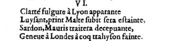 Nostradamus - Benoist Rigaud 1568