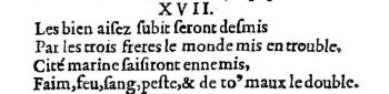 Nostradamus - Benoist Rigaud 1568