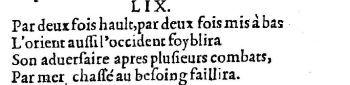 Nostradamus - Benoist Rigaud 1568