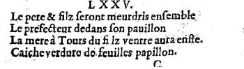 Nostradamus - Benoist Rigaud 1568