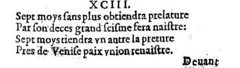 Nostradamus - Benoist Rigaud 1568