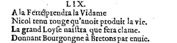 Nostradamus - Benoist Rigaud 1568