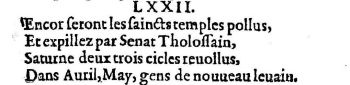 Nostradamus - Benoist Rigaud 1568