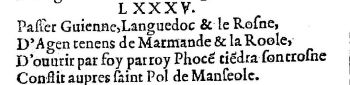 Nostradamus - Benoist Rigaud 1568