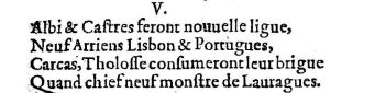 Nostradamus - Benoist Rigaud 1568