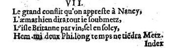 Nostradamus - Benoist Rigaud 1568