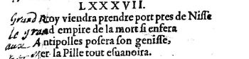 Nostradamus - Benoist Rigaud 1568