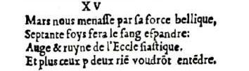 Nostradamus - Antoine du Rosne 1557