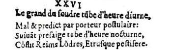 Nostradamus - Antoine du Rosne 1557