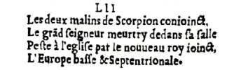 Nostradamus - Antoine du Rosne 1557