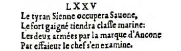 Nostradamus - Antoine du Rosne 1557