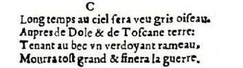 Nostradamus - Antoine du Rosne 1557