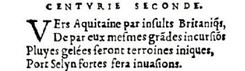 Nostradamus - Antoine du Rosne 1557