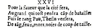 Nostradamus - Antoine du Rosne 1557