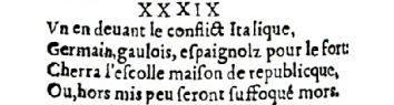 Nostradamus - Antoine du Rosne 1557