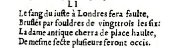 Nostradamus - Antoine du Rosne 1557