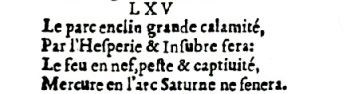 Nostradamus - Antoine du Rosne 1557