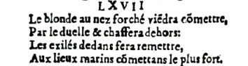 Nostradamus - Antoine du Rosne 1557