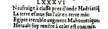 Nostradamus - Antoine du Rosne 1557