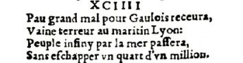 Nostradamus - Antoine du Rosne 1557