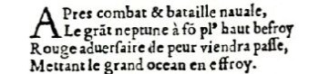 Nostradamus - Antoine du Rosne 1557