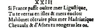 Nostradamus - Antoine du Rosne 1557