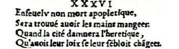 Nostradamus - Antoine du Rosne 1557