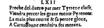 Nostradamus - Antoine du Rosne 1557