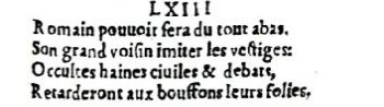 Nostradamus - Antoine du Rosne 1557