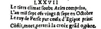 Nostradamus - Antoine du Rosne 1557