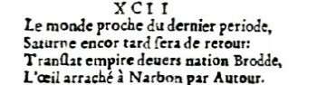 Nostradamus - Antoine du Rosne 1557