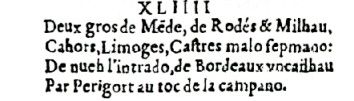 Nostradamus - Antoine du Rosne 1557