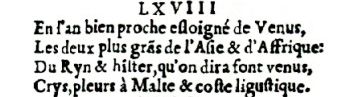 Nostradamus - Antoine du Rosne 1557